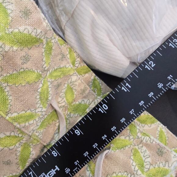 NEW Sigrid Olsen Women's Linen Blend Drawstring Waist Capri Pants Green Size 8‎ - Picture 12 of 13